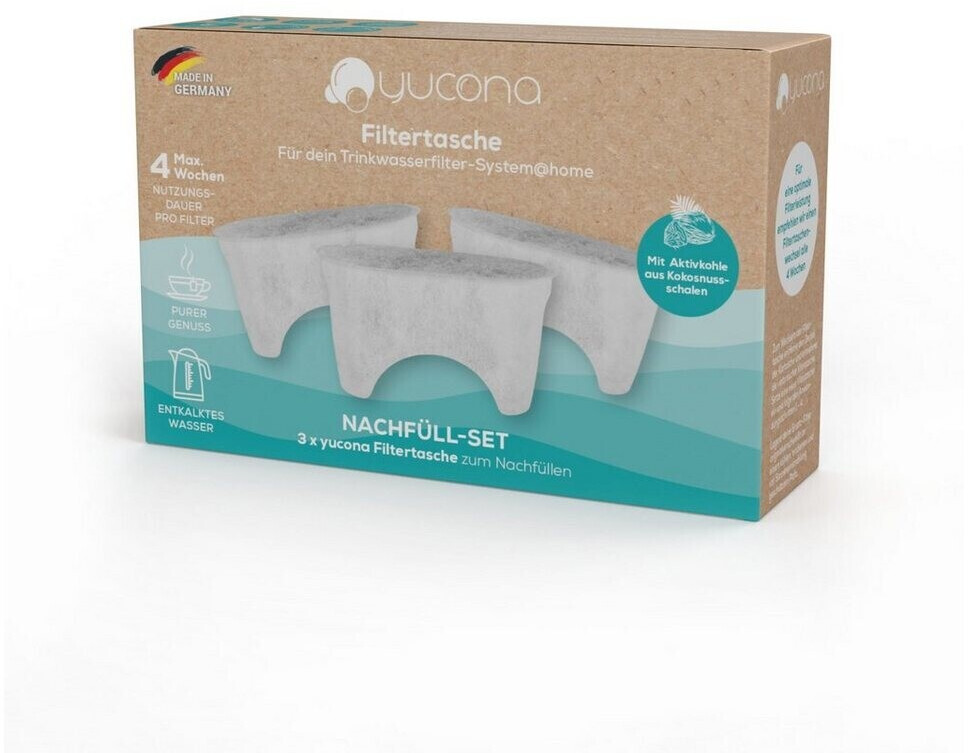 Yucona Water filter refill set 3 filters