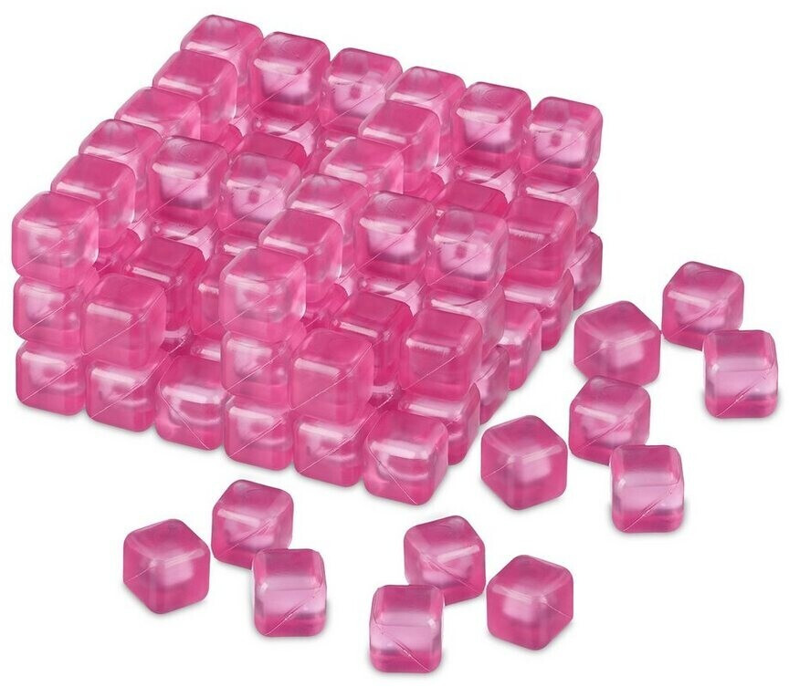 Relaxdays Ice cube tray »Reusable ice cubes, set of 100«, pink