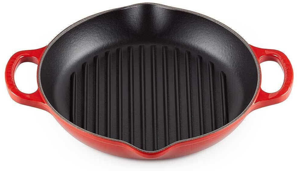 Le Creuset Signature Grill Pan round with 2 handles 25 cm
