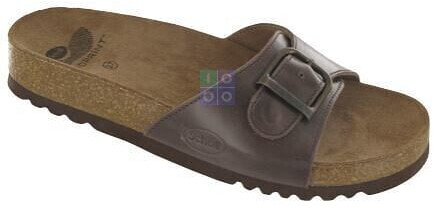 Scholl Akumal Leather Mules testa di moro