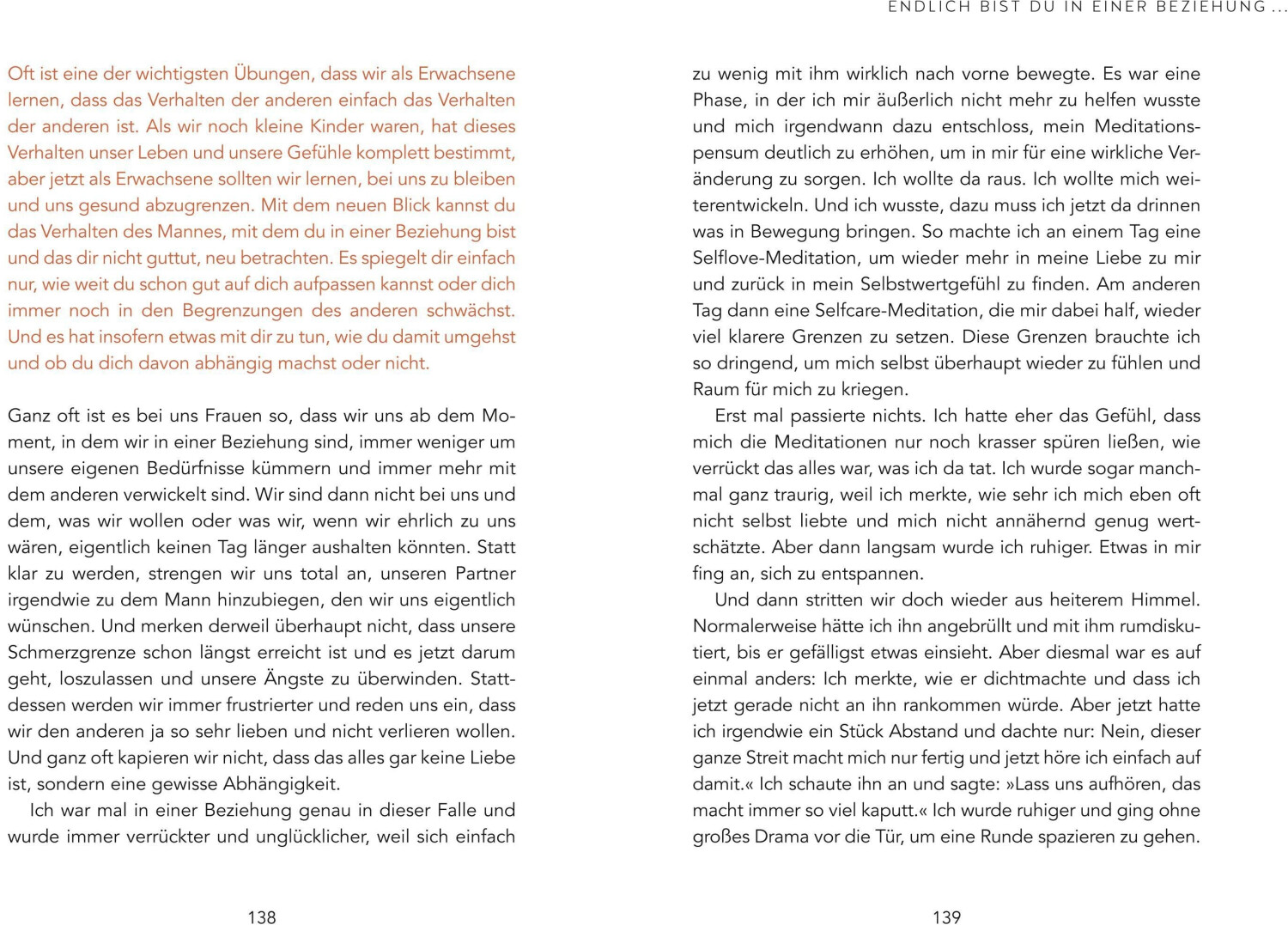 Wenn ich mich nicht liebe, wie soll mich jemand anders lieben? (Eva-Maria Zurhorst)