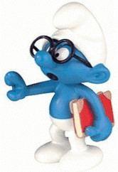 Plastoy Le Schtroumpf à lunettes