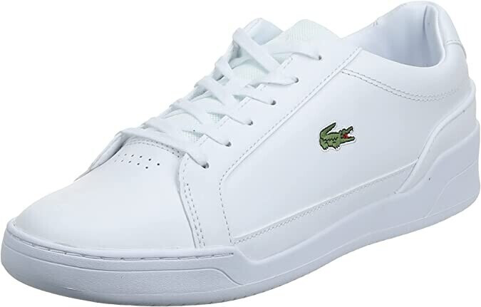 lacoste challenge trainers in triple white leather