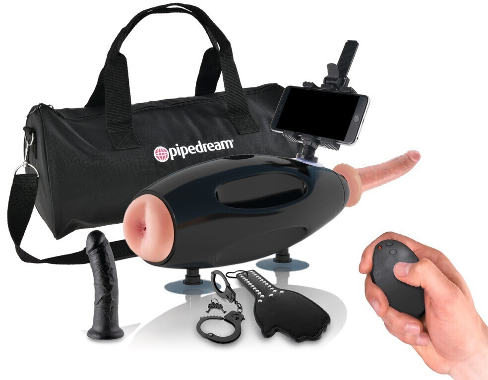 Pipedream International Extreme Sex Machine with many accessories