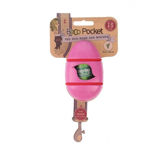 BecoThings Pocket Eco Poop Bag Holder Pink