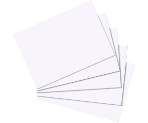 500 Herlitz Karteikarten DIN A8 blanko weiß Farbe 