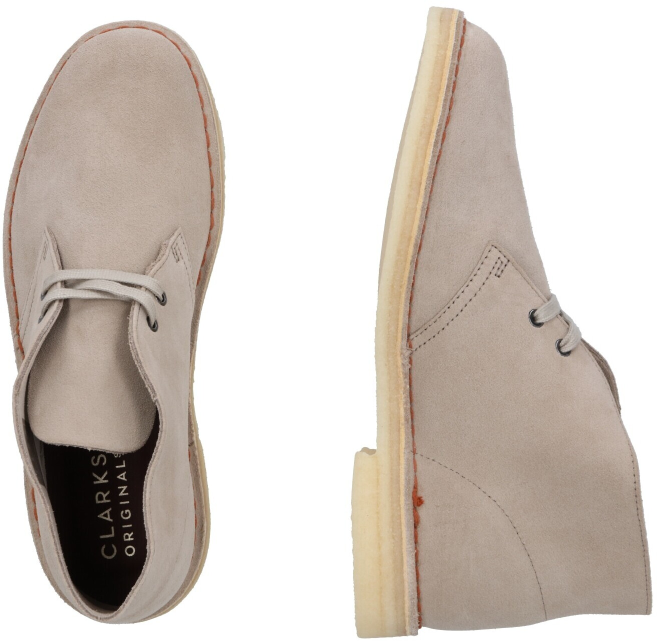 Clarks desert boots grey clearance