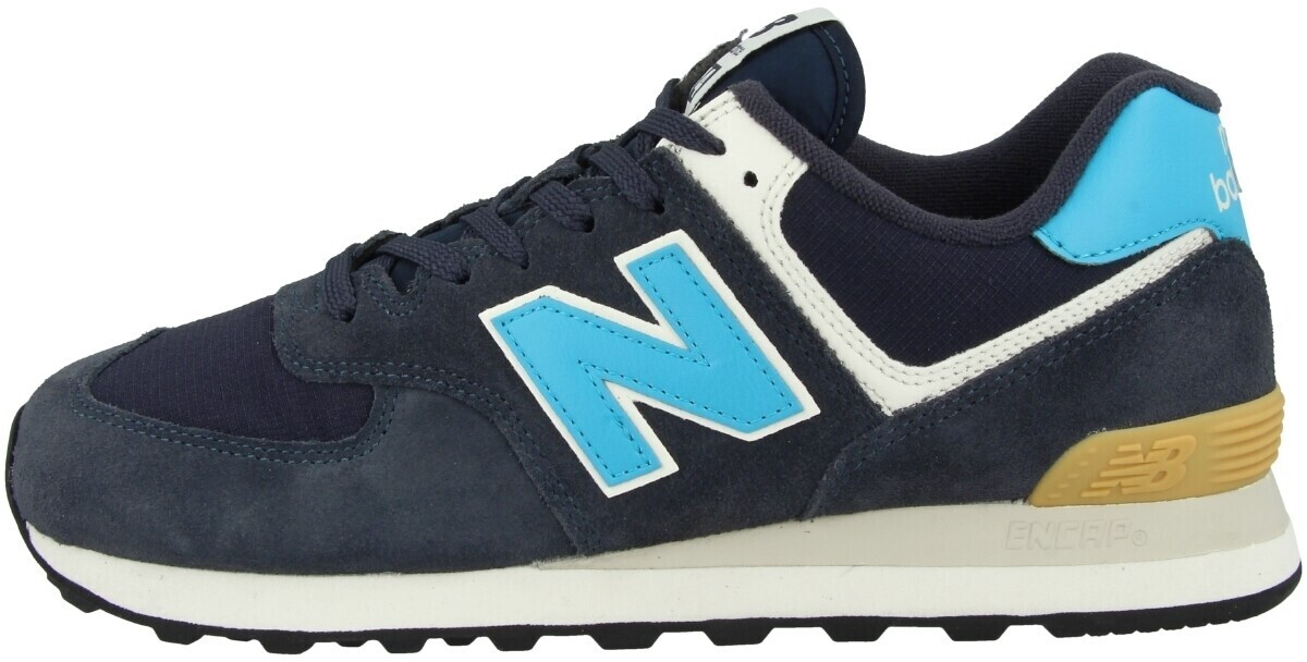 new balance navy blue and white