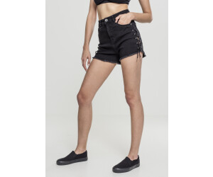 Ladies black cheap high waisted shorts