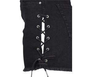 Urban Classics Ladies Highwaist Denim Lace Up Shorts TB2001 00709