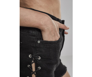 Urban Classics Ladies Highwaist Denim Lace Up Shorts TB2001 00709