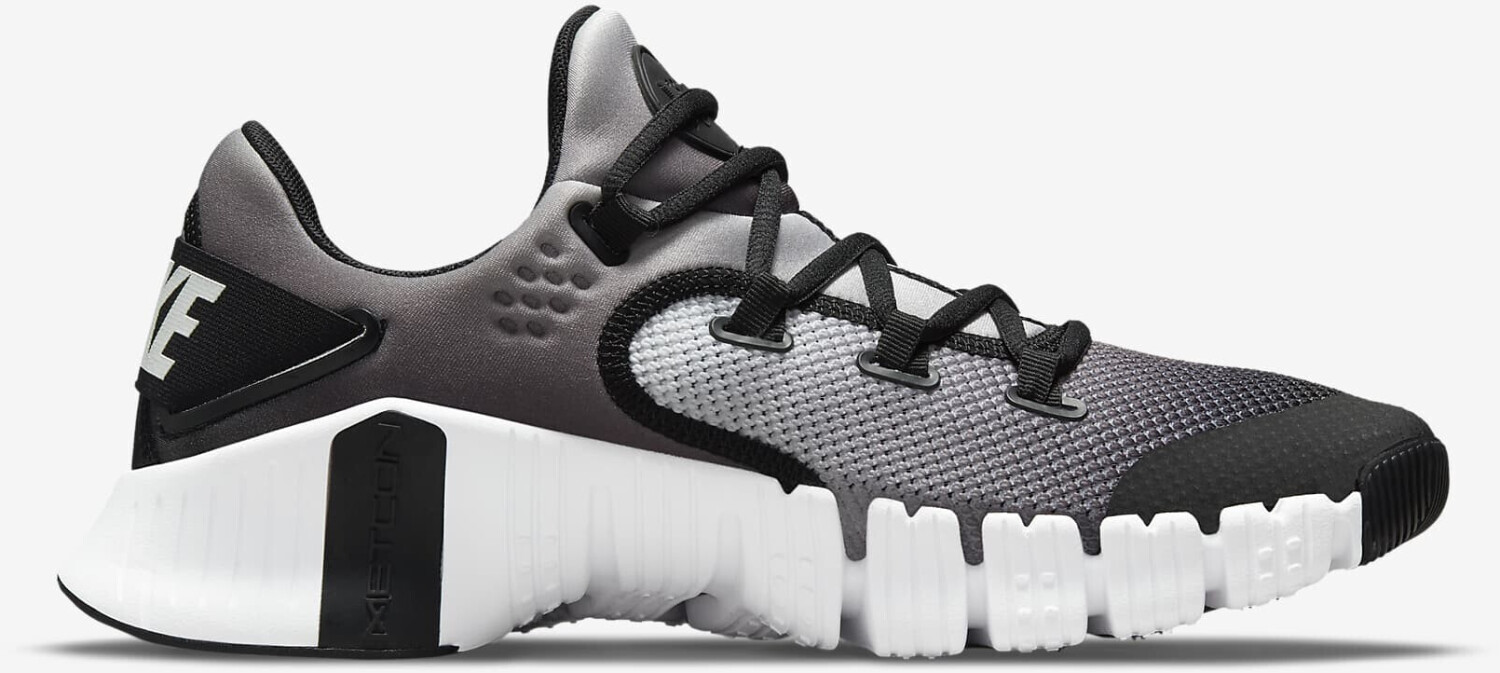 nike free metcon black white