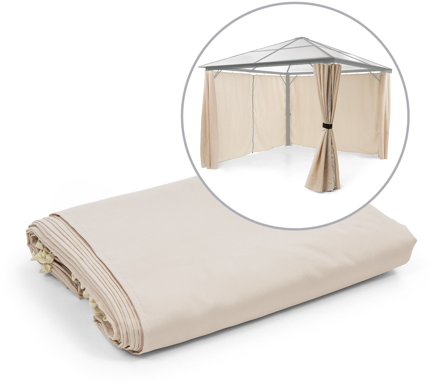 Blumfeldt Pantheon Solid Sky 3 x 3 m 4 Gazebo Side Panels