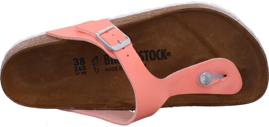 birkenstock patent coral peach