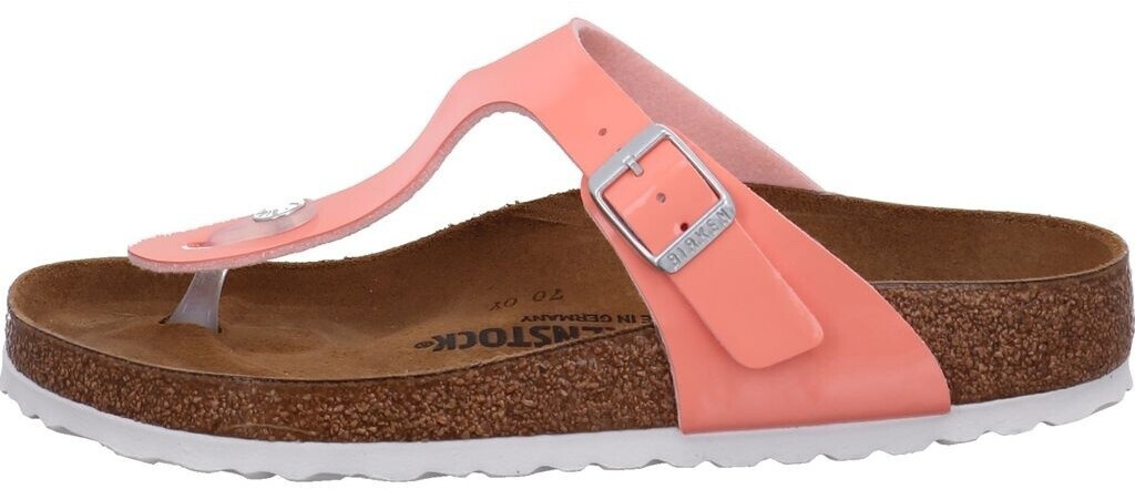 birkenstock patent coral peach