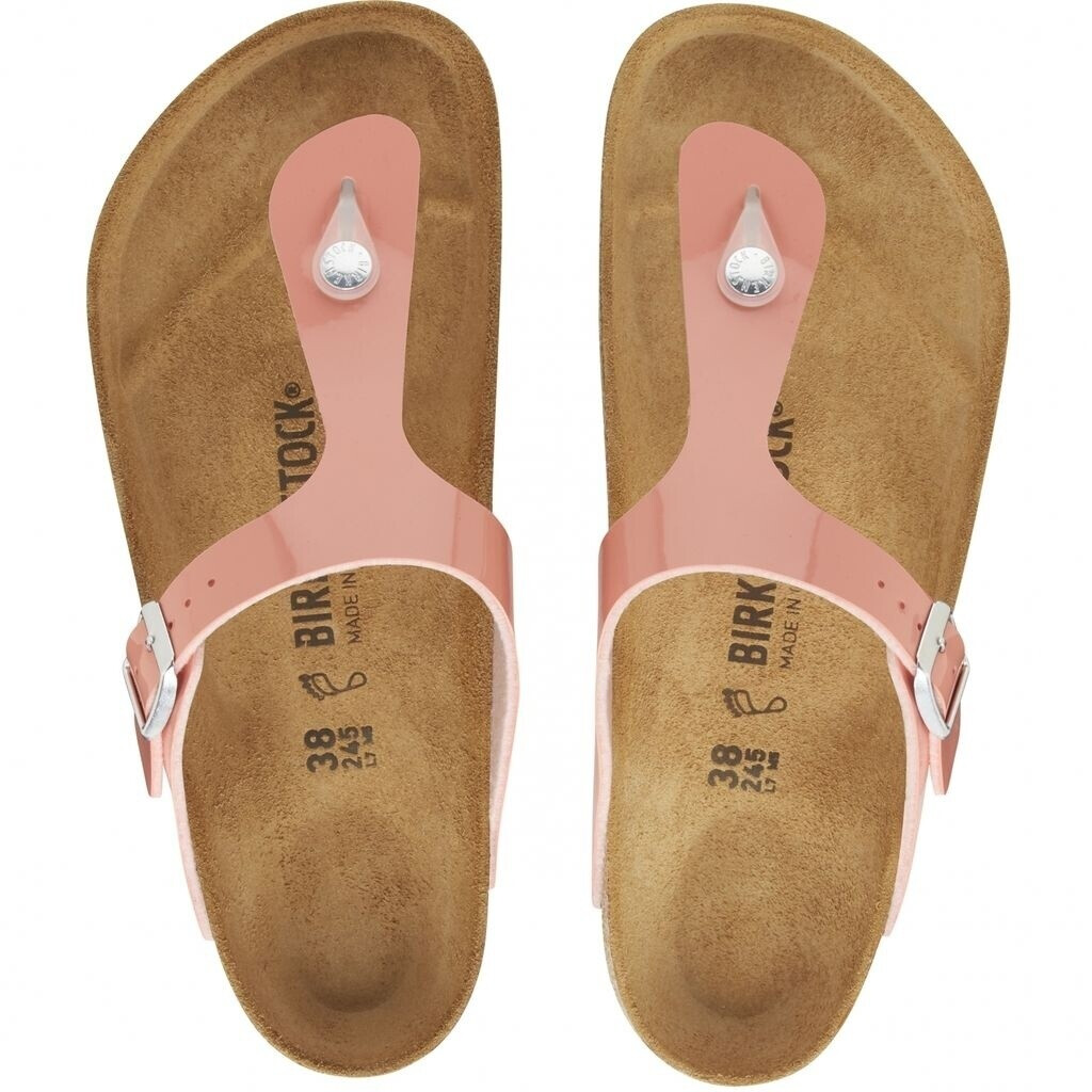 birkenstock patent coral peach