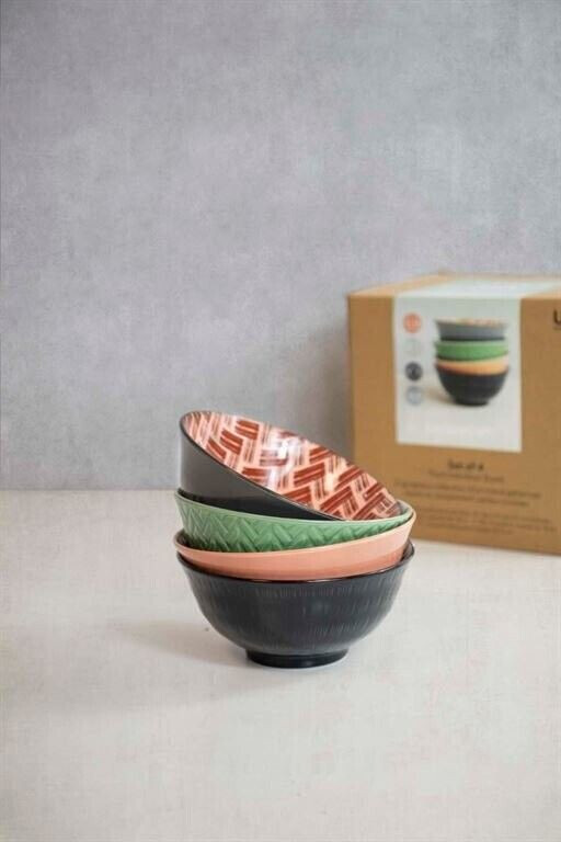 Kitchen Craft Bowl Pattern 15 cm (4 pcs.)