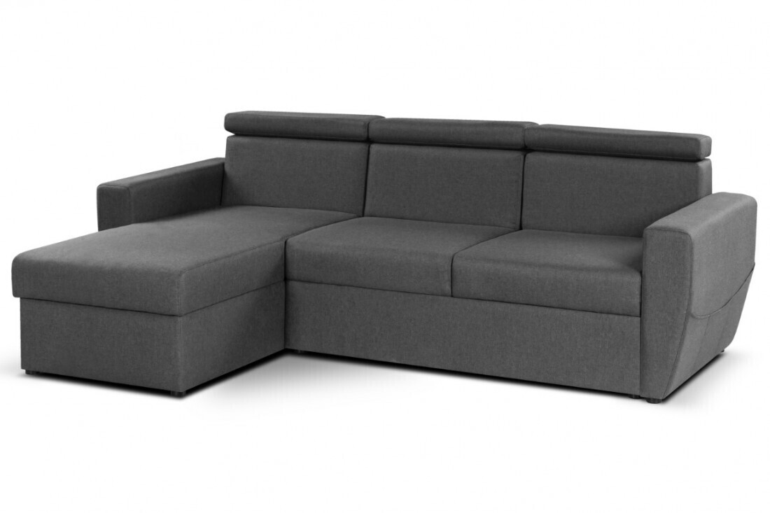 Best mobilier Canapé d'angle réversible Nevada gris clair