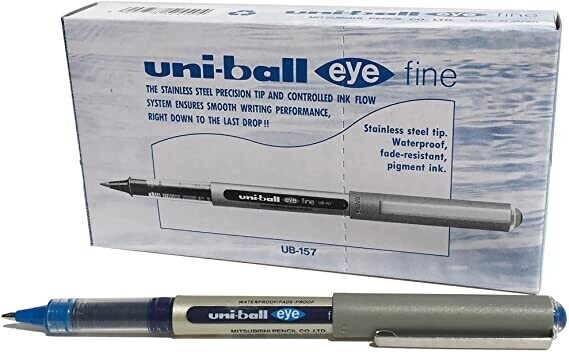 Uni Mitsubishi Pencil Eye rollerball FINE 0.5mm 12 pieces blue