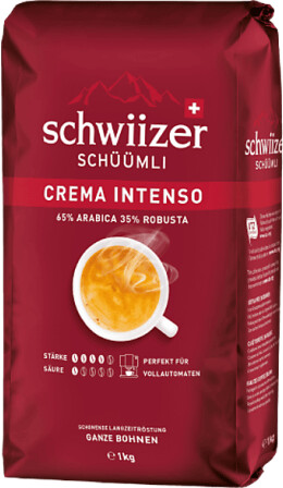 Schwiizer Schüümli Crema Intenso ganze Bohne (1000g), Bild 7