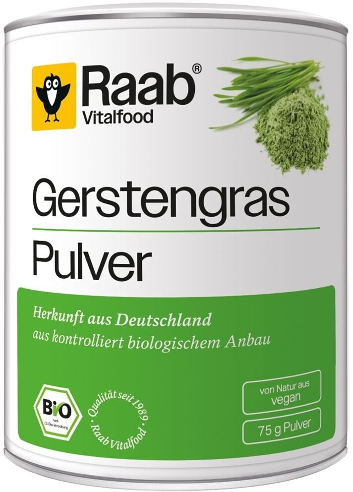 Raab Vitalfood Organic Barley Grass Powder (75g)