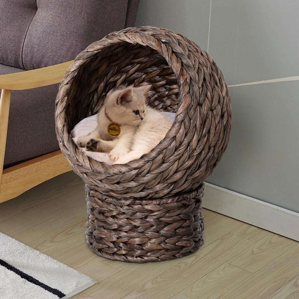 Pawhut Panier pour chat 42x33x52cm Deep Brown Pawhut Panier pour chat 42x33x52cm Deep Brown