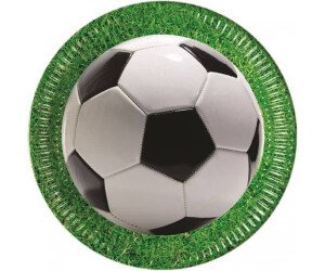 PAPSTAR Pappteller Football - 23 Cm, 10 Stück, Aus FSC-Karton, Biologisch Abbaubar, Fußball-Design
