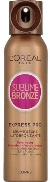 L'Oréal Sublime Bronze Express Pro brume sèche auto-bronzante (150 ml)