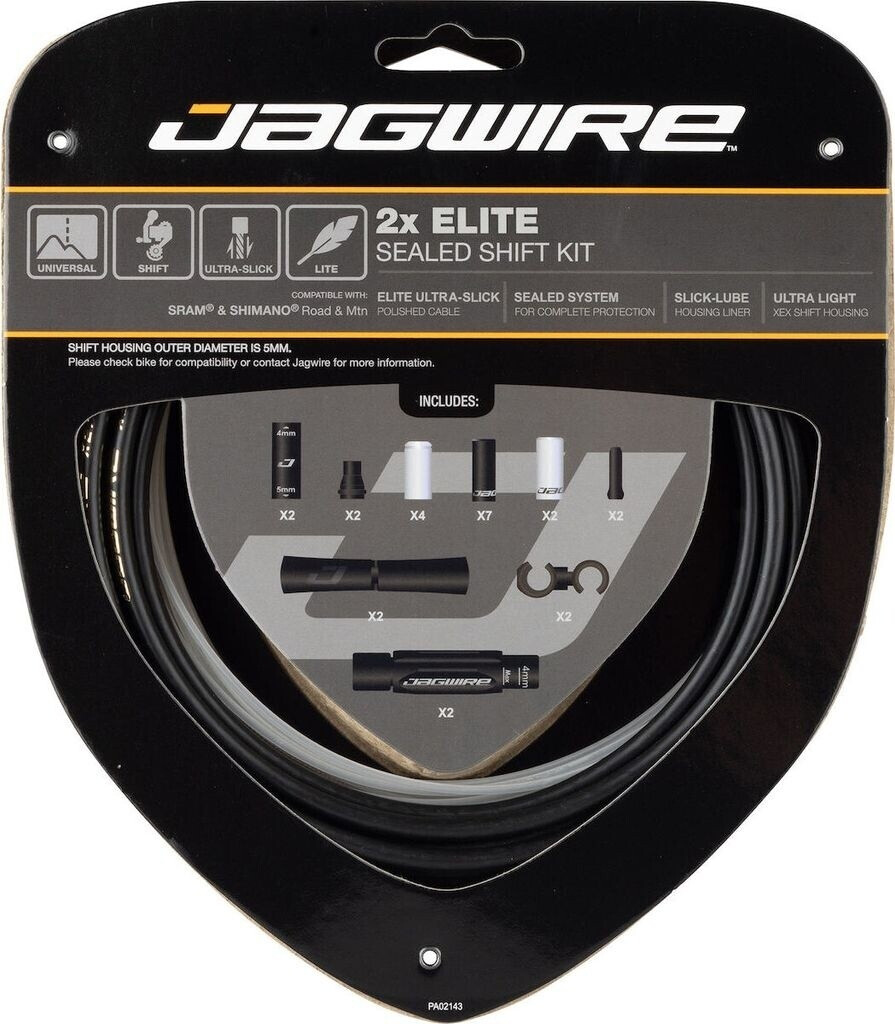 Jagwire Elite Sealed Shift Cable Set black