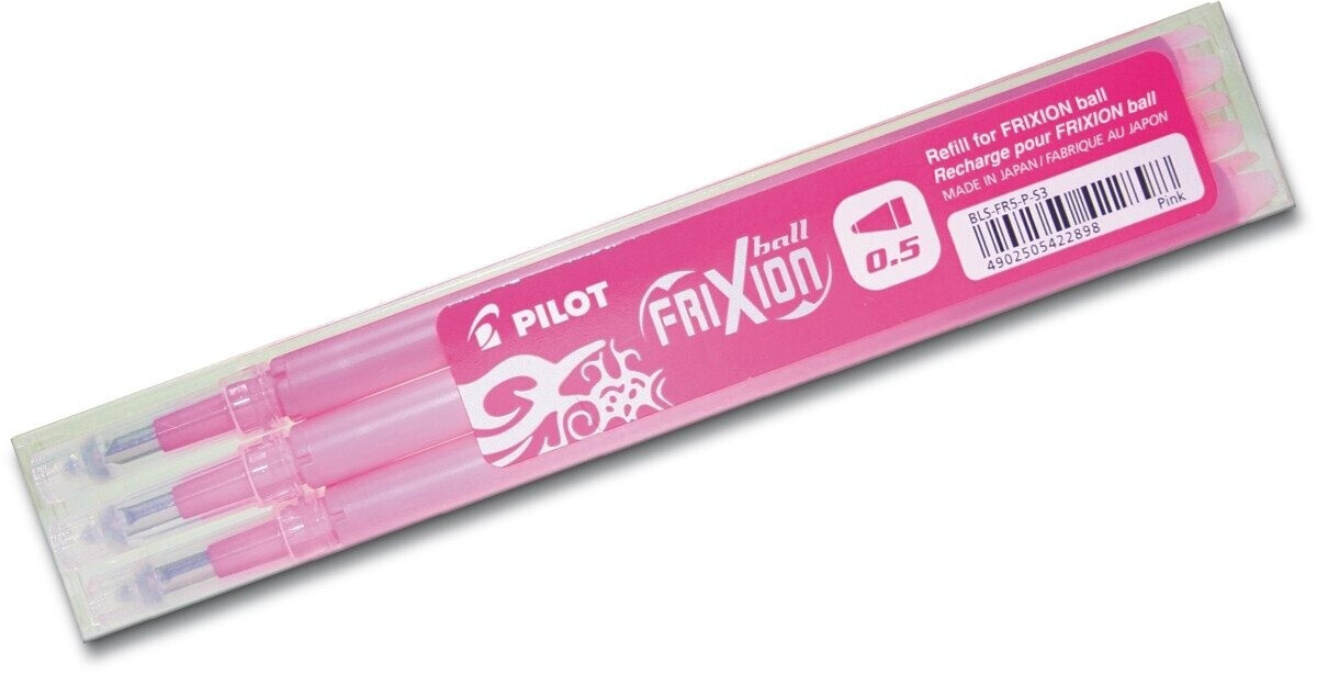 Pilot FRIXION rollerball refills 3 pieces pink