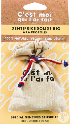 DietWorld Dentifrice solide bio à la propolis (24 g)