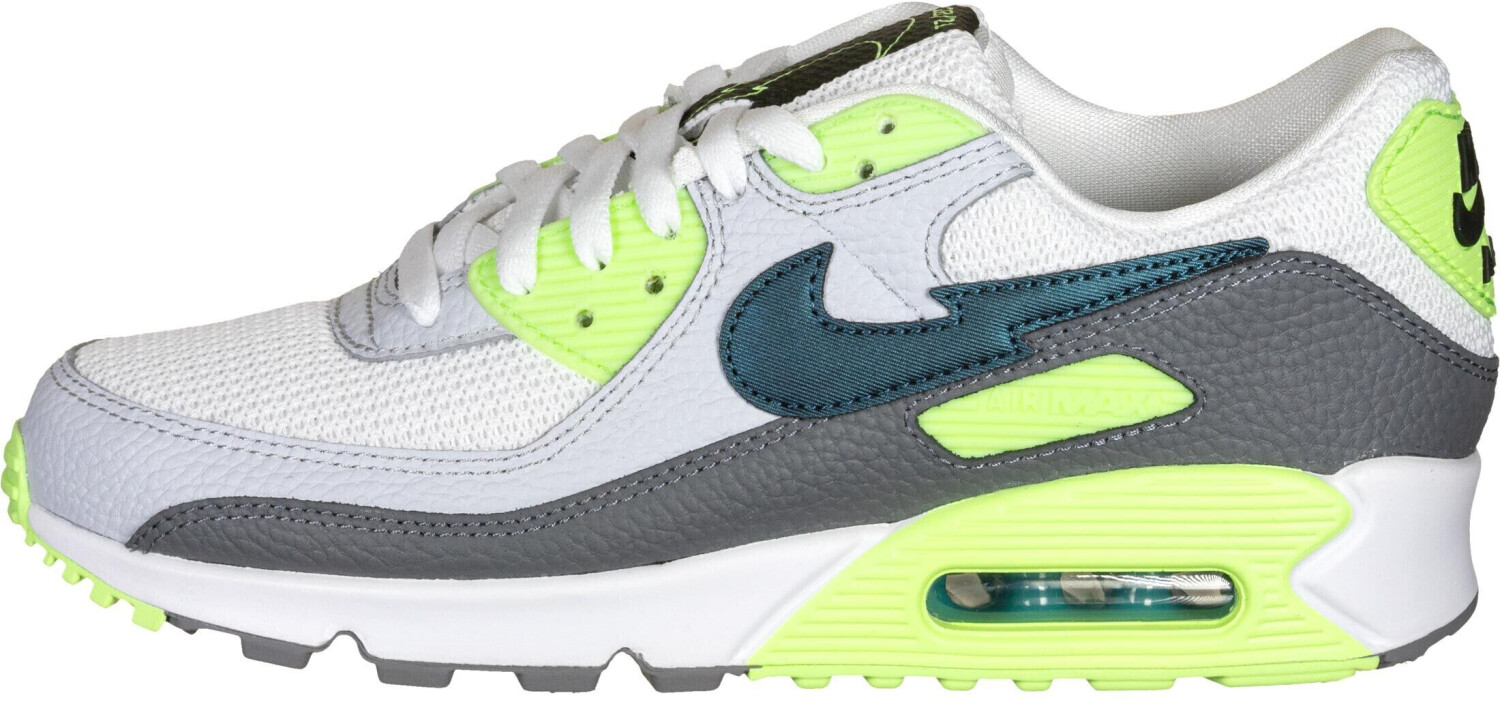 Buy Nike Air Max 90 white/aquamarine/lime glow/off noir from £119.95 ...