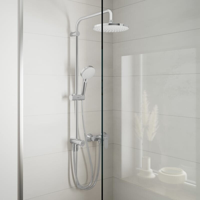 Hansgrohe Vernis Blend 200 1jet Showerpipe Reno with EcoSmart