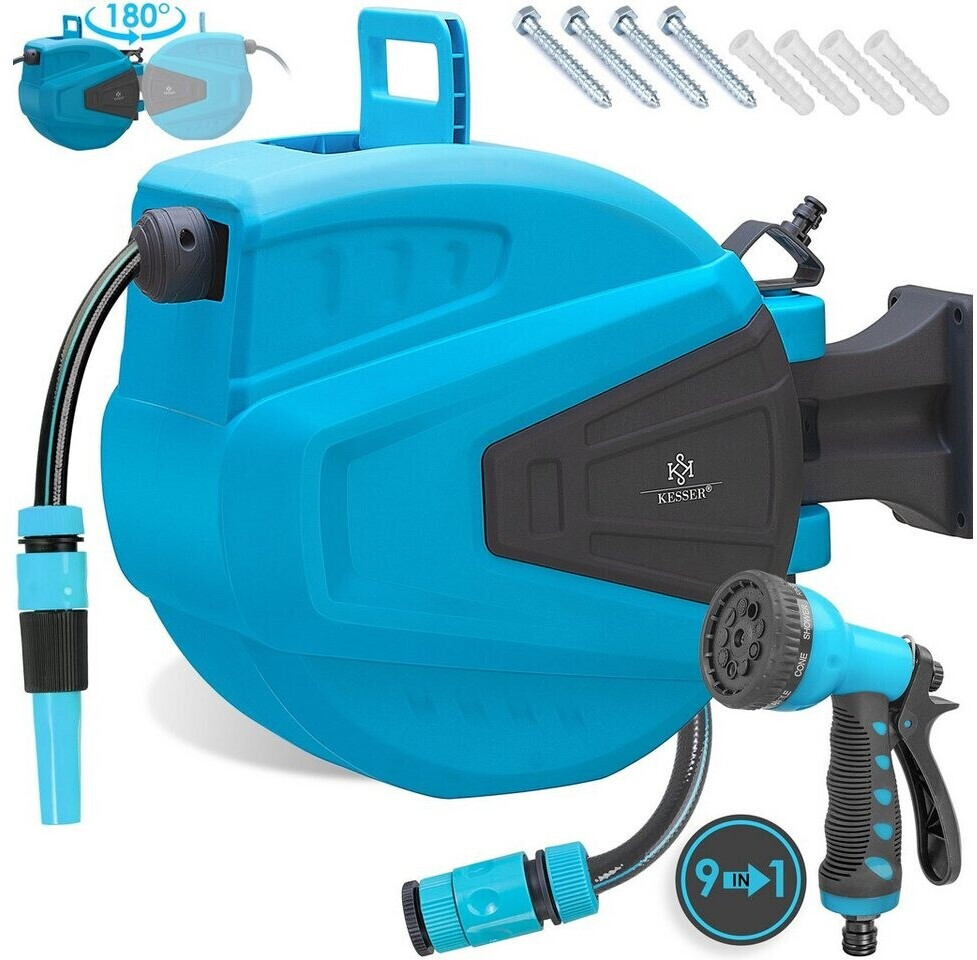Kesser Wall Mount Hose Box 15 m Blue