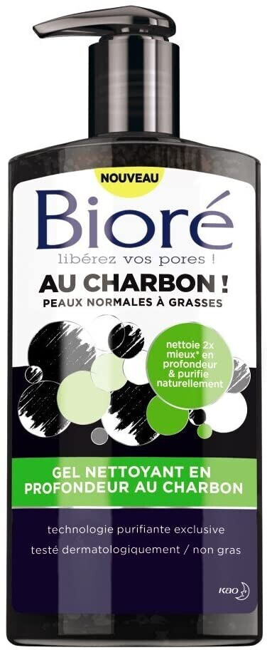 Bioré Gel nettoyant en profondeur au charbon (200 ml)