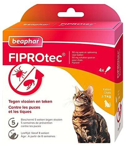 Beaphar Fiprotec chat 4 pipettes