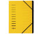 PAGNA Ordnungsmappe Ordnungsmappen 12 Fächer gelb (40059-05)