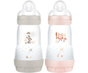 MAM Easy Start Anti-Colic Babyflasche im 2er-Set 260 ml Milchflasche NEU 