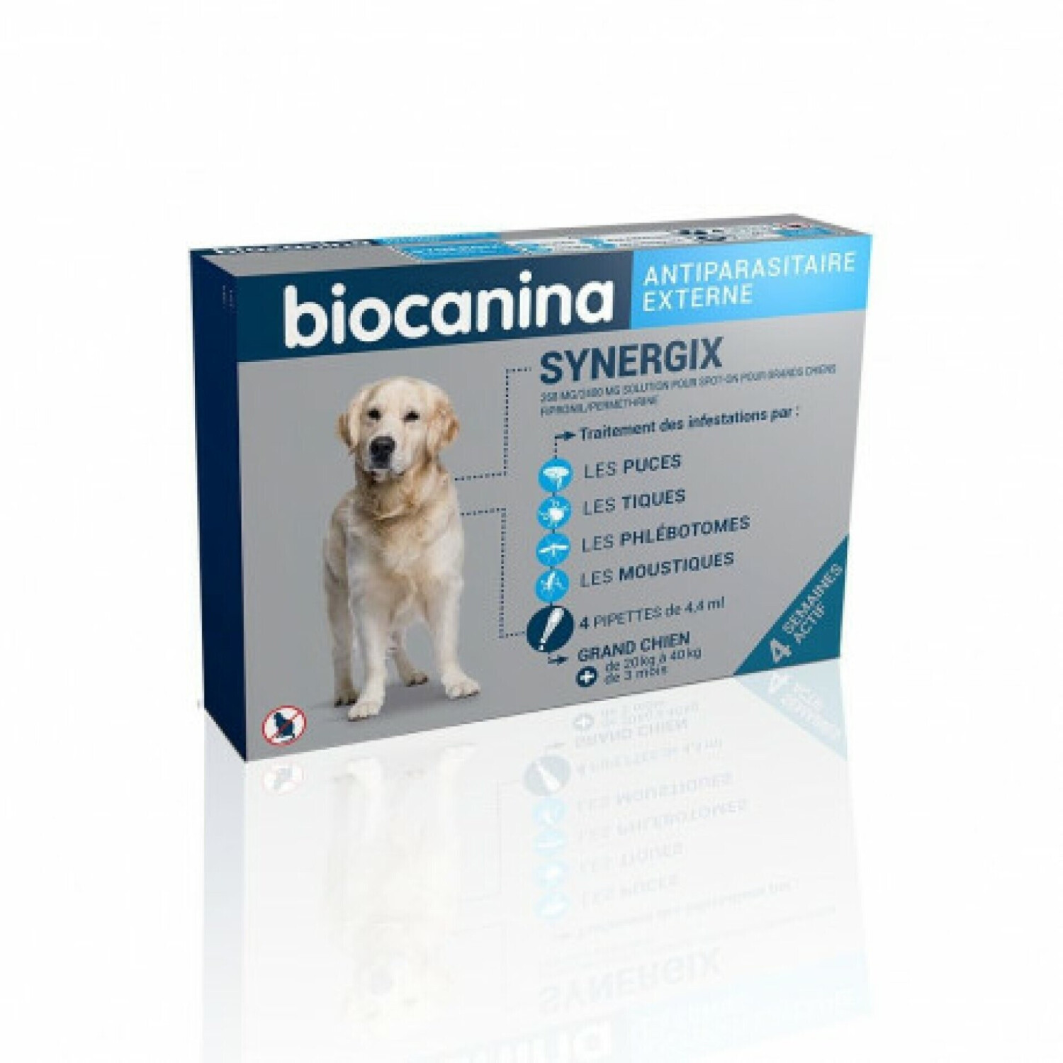 Biocanina Synergix grand chien 20-40 kg 4 pipettes