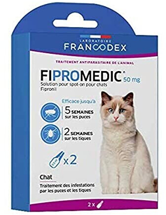 Francodex Fipromedic chats 50 mg 2 pipettes