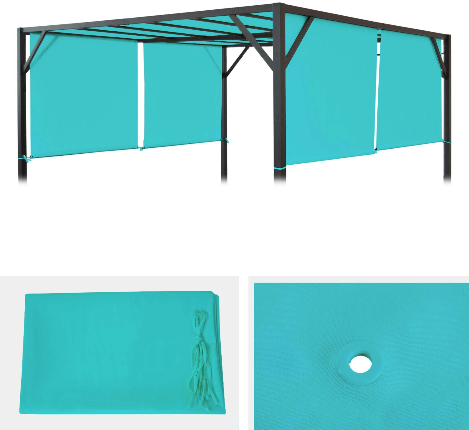 Mendler Replacement Roof for Baia 400 x 300 cm Turquoise (75849)