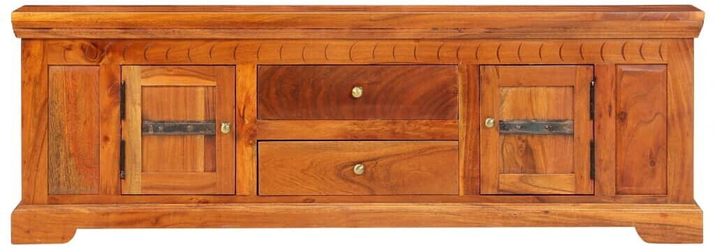 vidaXL Meuble TV rustique en bois d'acacia 119 x 30 x 40 cm
