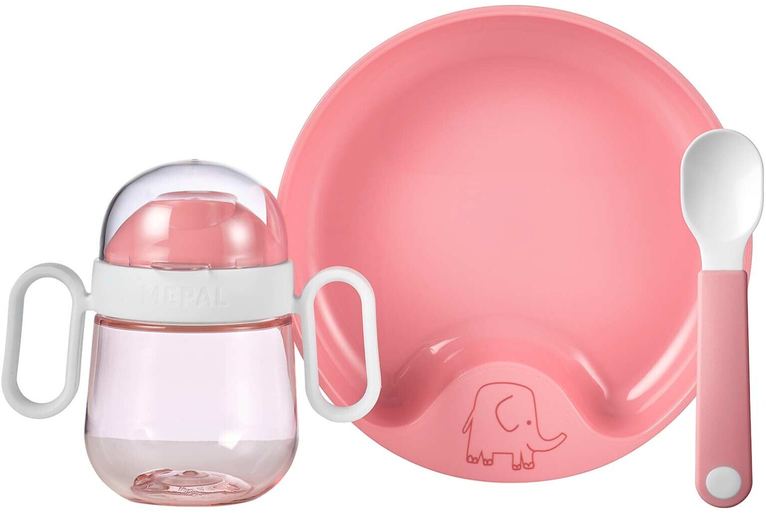 Rosti Mepal Baby Tableware Set Mio deep pink