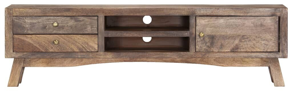 vidaXL Meuble TV en bois de manguier massif 140 x 30 x 40 cm