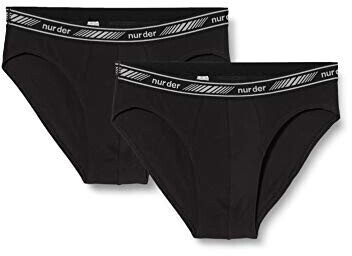 Nur Der Slip Cotton 3D-Flex 2 Pack black