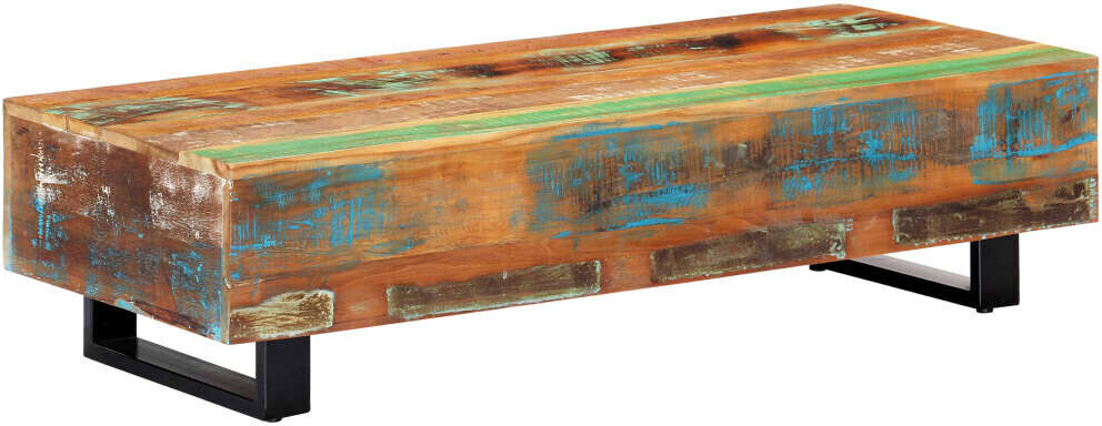 vidaXL Table basse en bois de récupération 120 x 50 x 30 cm