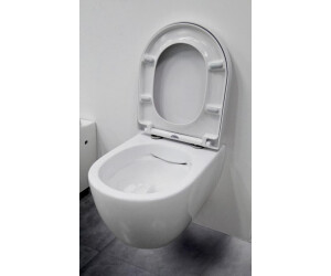 kurz spülrandlos Wand Hänge WC Toilette Nano Lotus Beschichtung Softclose Sitz
