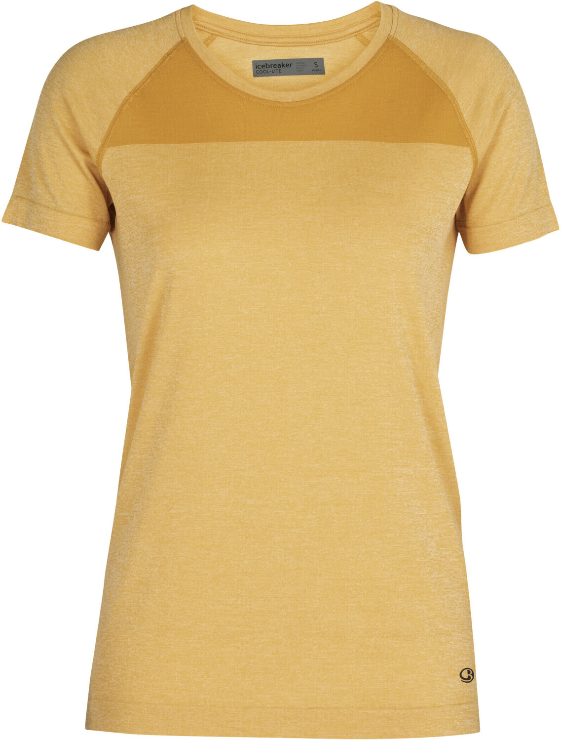 Icebreaker Women's Motion Seamless SS Crewe safflower heather