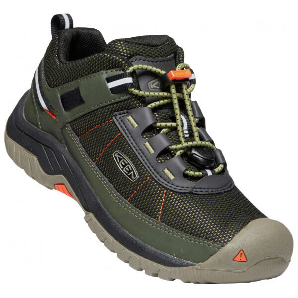 Keen Optics Hiking Sneaker  Targhee Kids olive drab/safety orange