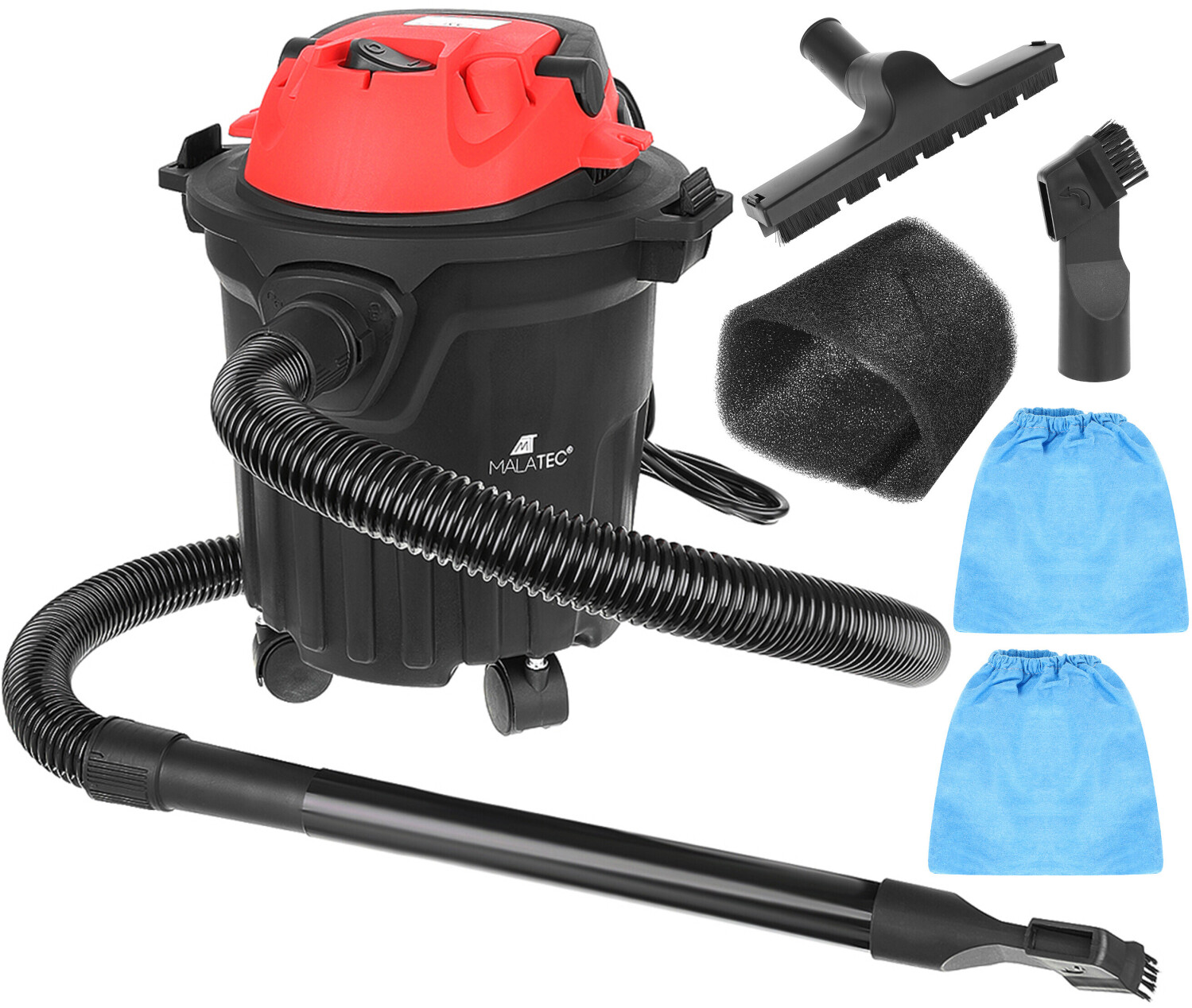 MT MALATEC Bagless wet and dry vacuum cleaner 15L 1200W
